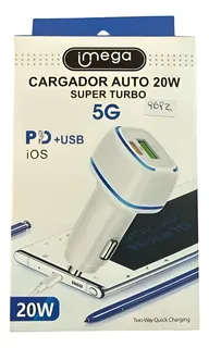 CARGADOR AUTO 20W 5G USB