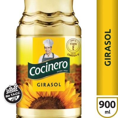aceite cocinero 900ml girasol